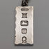 1977 British sterling silver jubilee ingot pendant and sterling silver chain, total weight 21g, Excalibur Jewellery②